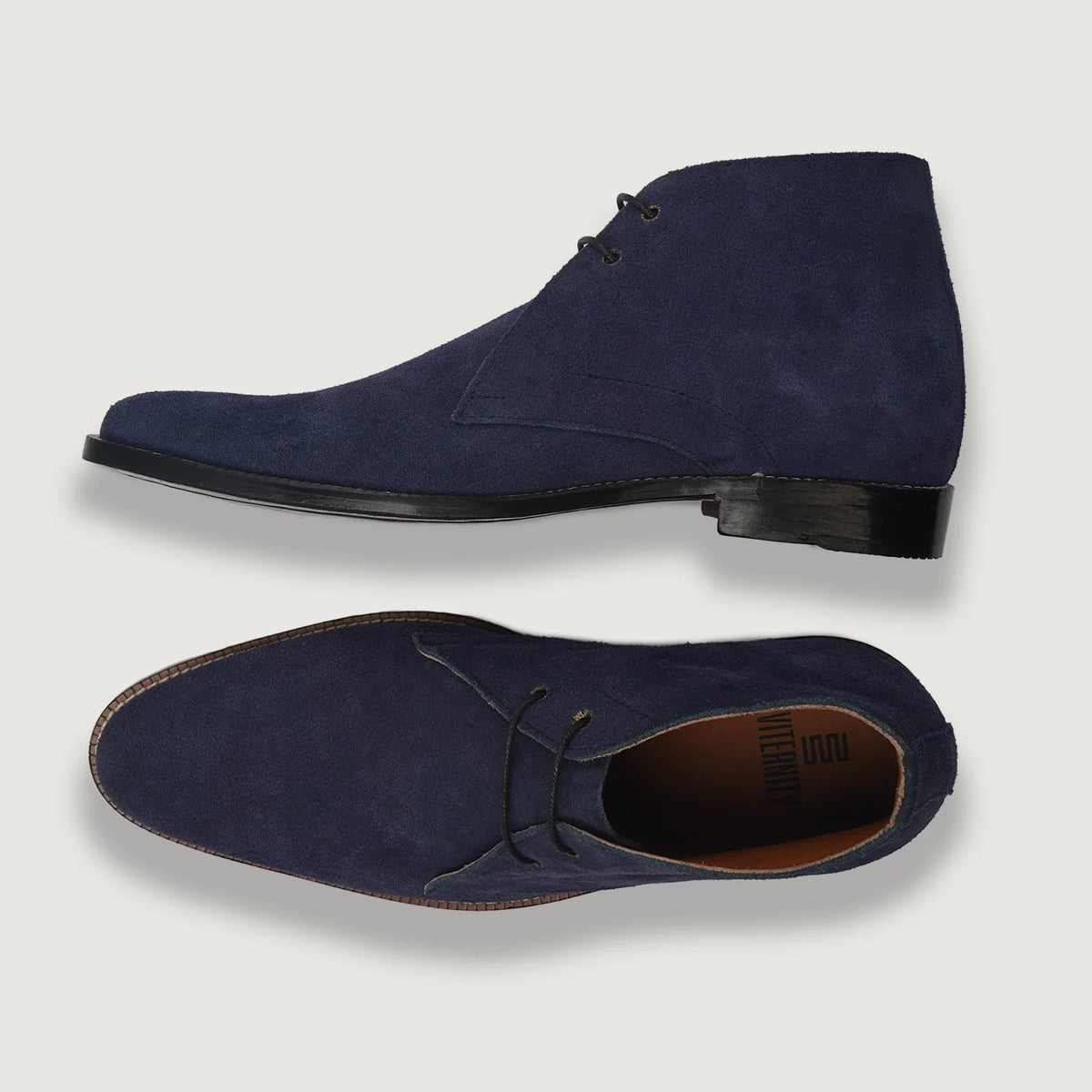 Corry Chukka Midnight أزرق Suede أحذية بوت جلدية رجالي For Men - دعامة الكعب المقواة وتفاصيل الخياطة المزدوجة الدقيقة