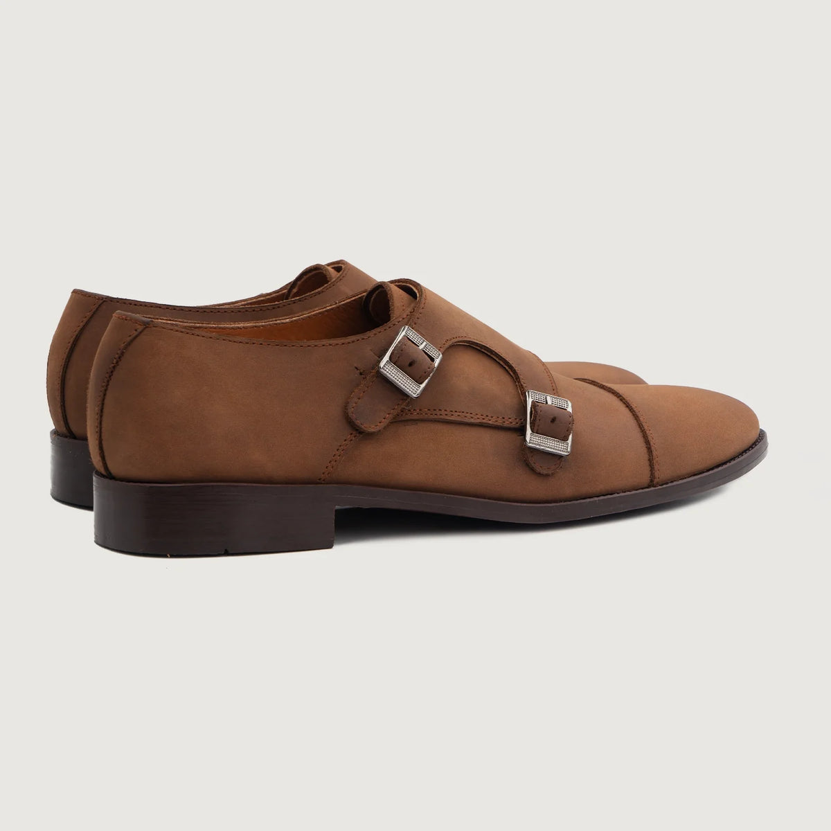 Brown Full-Grain leather Shoes - بناء غوديير ويلت المتين وتفاصيل مقدمة الحذاء