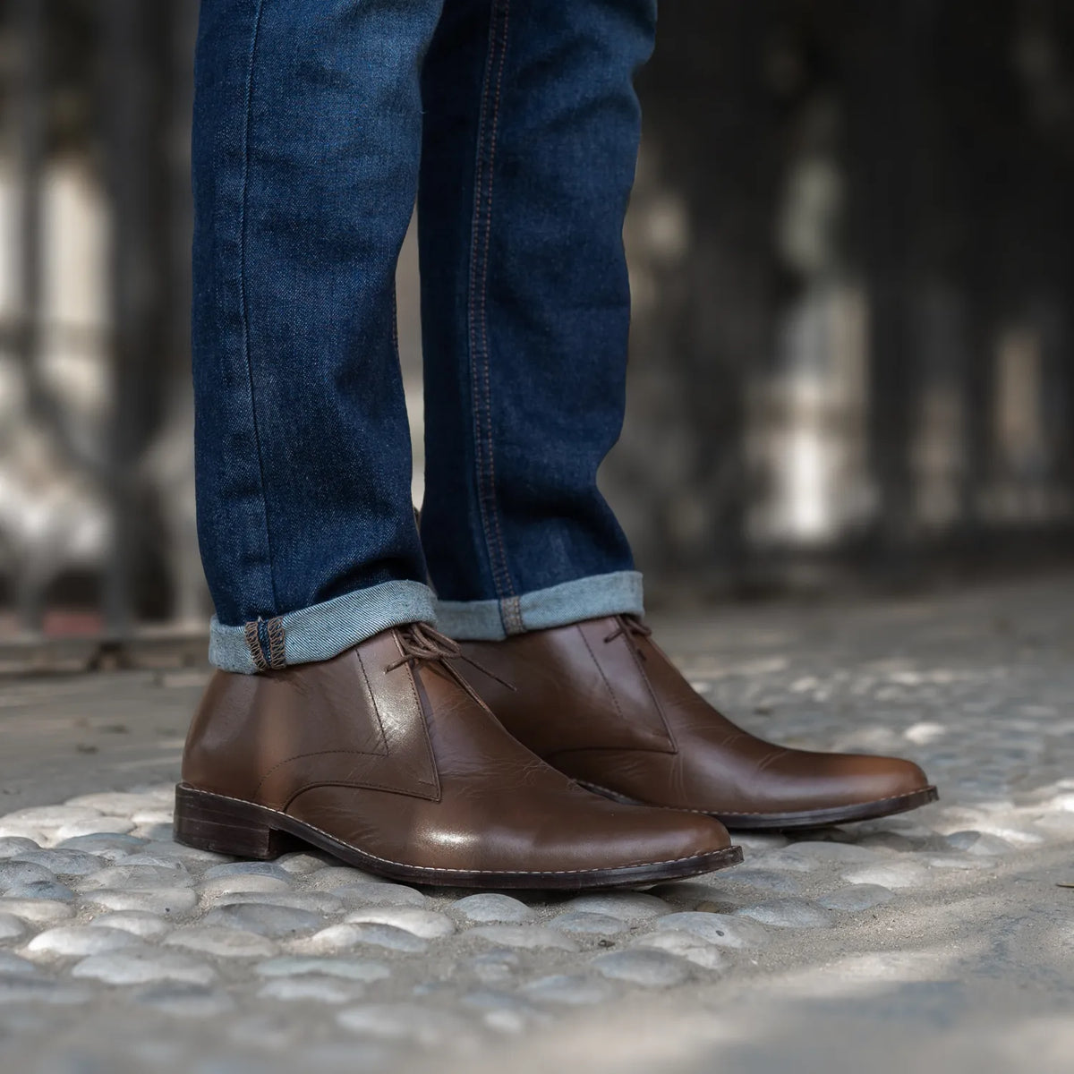 Orlaven Corry Chukka بني أحذية بوت جلدية رجالي footwear image 9