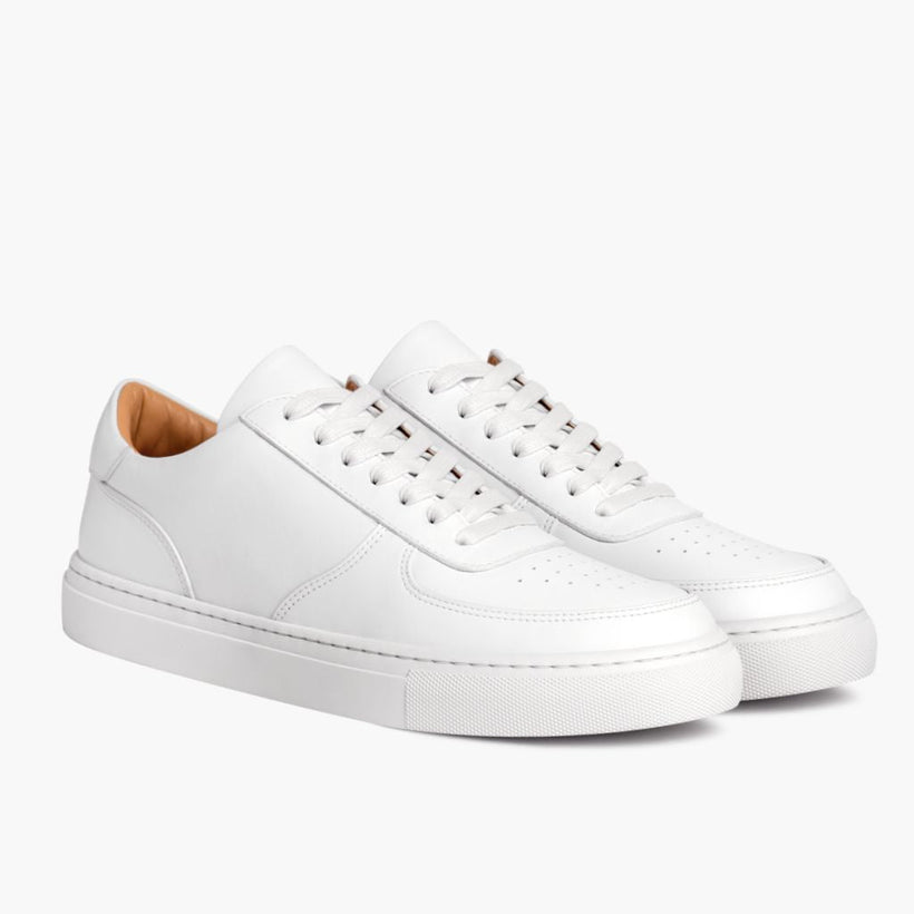 Court White Leather Sneakers نسائي