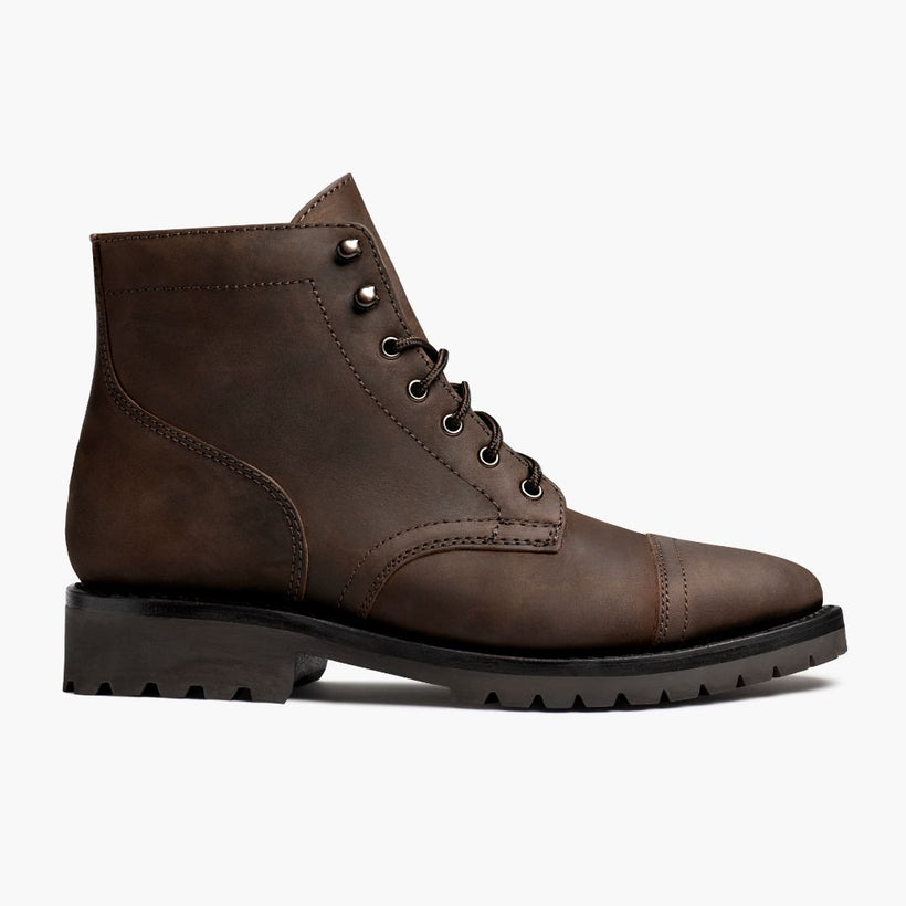 Captain StormKing® Tobacco Leather Boots رجالي