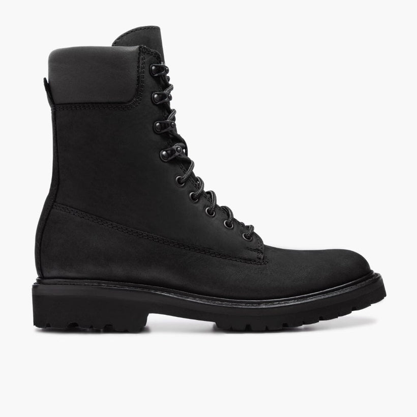 Explorer أسود Matte Leather Boots رجالي