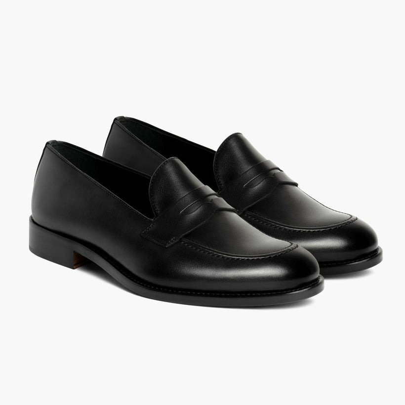 Lincoln أسود Leather Sneakers رجالي