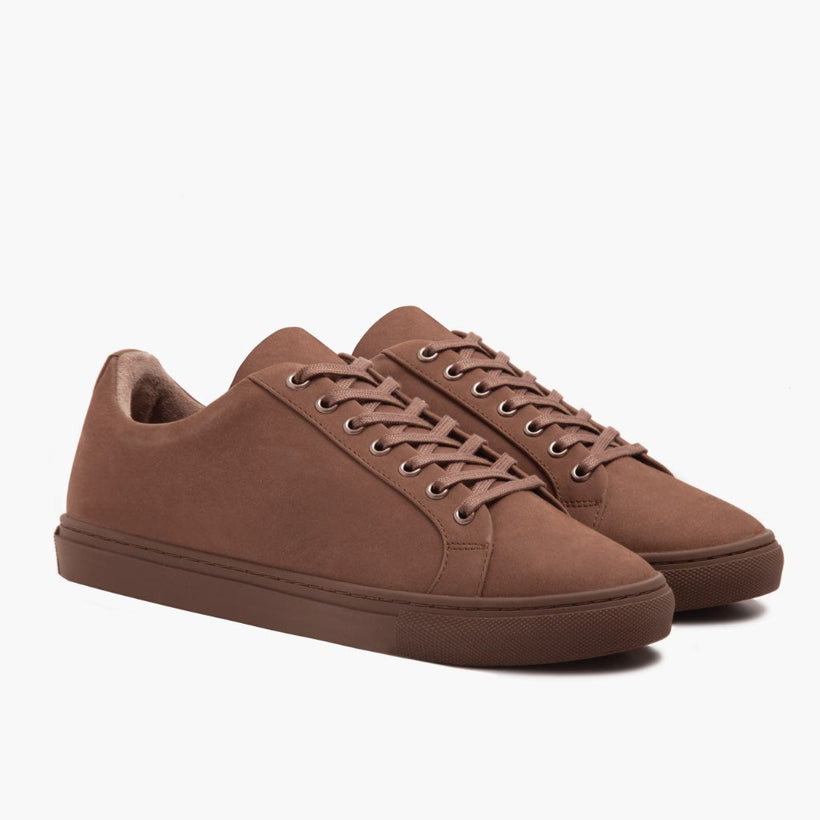Premier Low Top Pebble Leather Sneakers رجالي