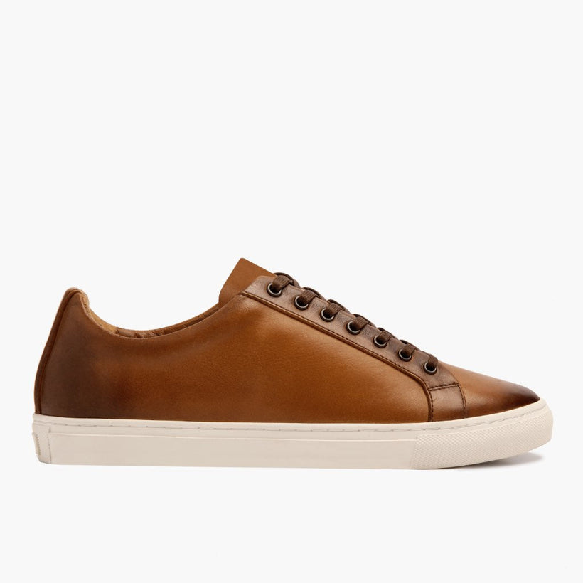 Premier Low Top Toffee Leather Sneakers رجالي