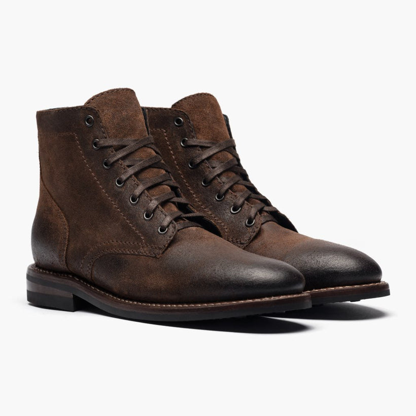 President Mocha Leather Boots رجالي