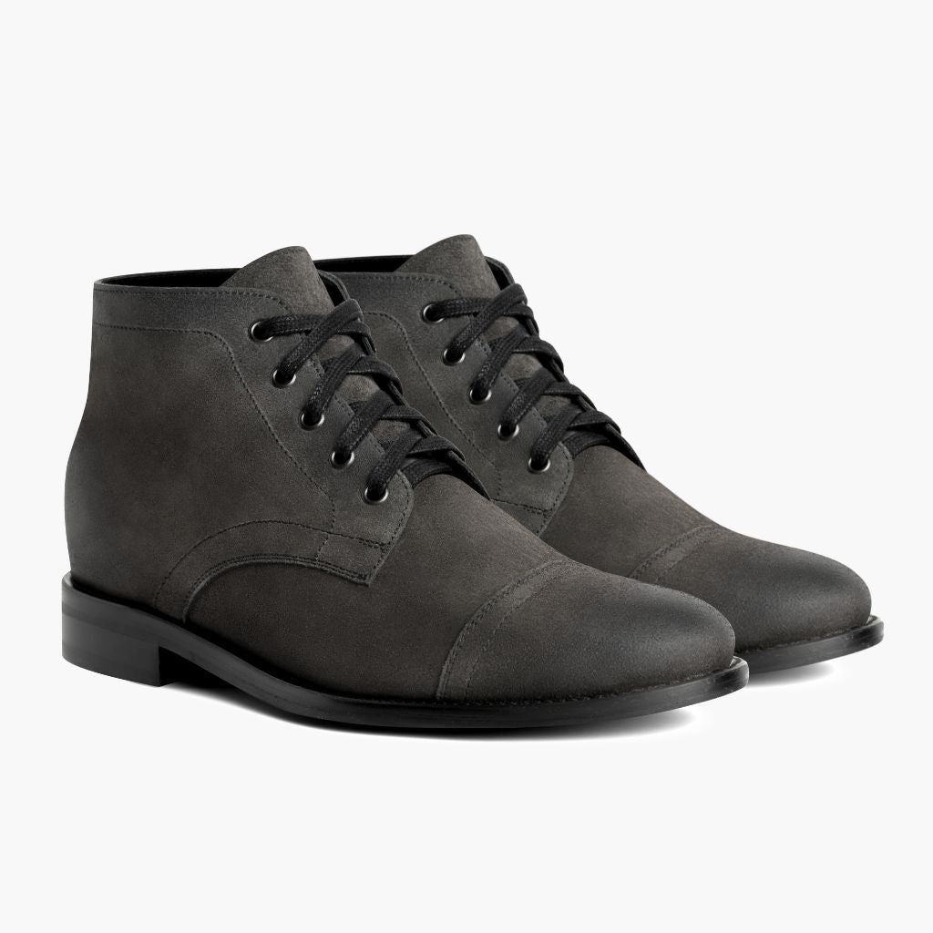 Cadet Shadow Grey أحذية بوت جلدية رجالي in Grey Full-Grain Leather - عرض جانبي | شراء أونلاين عبر المتجر الرسمي