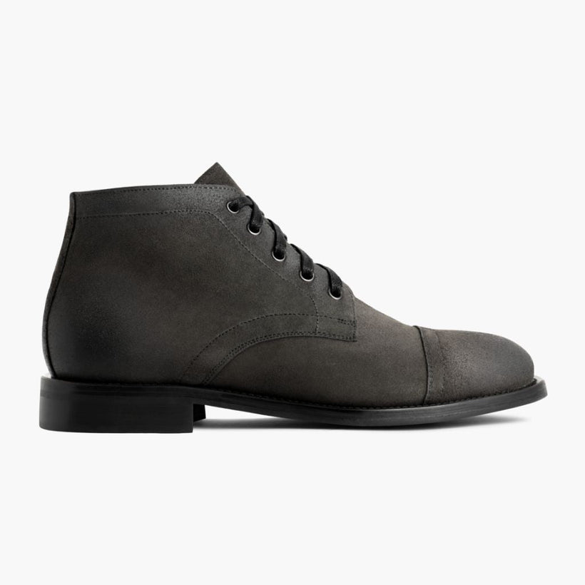 Cadet Shadow Grey Leather Boots رجالي