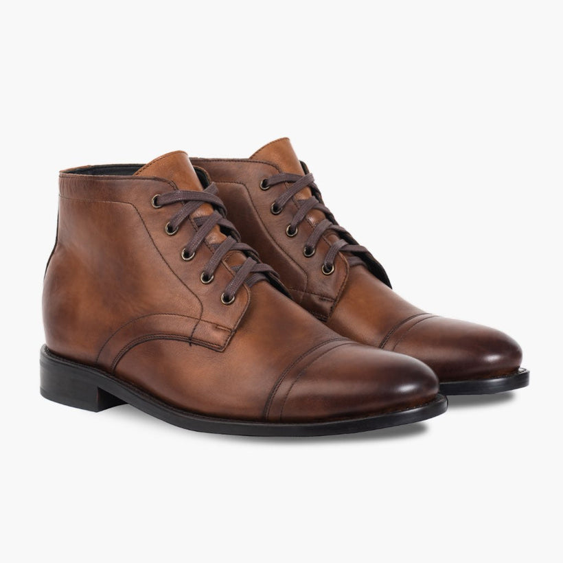 Cadet Walnut Leather Boots رجالي