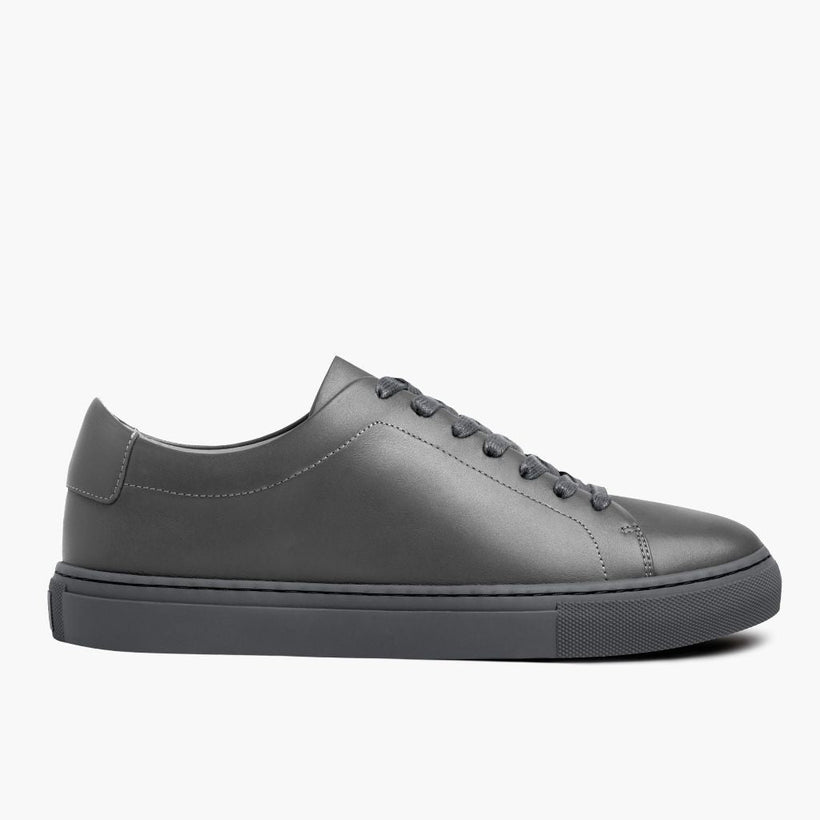 Encore Steel Grey Leather Sneakers رجالي