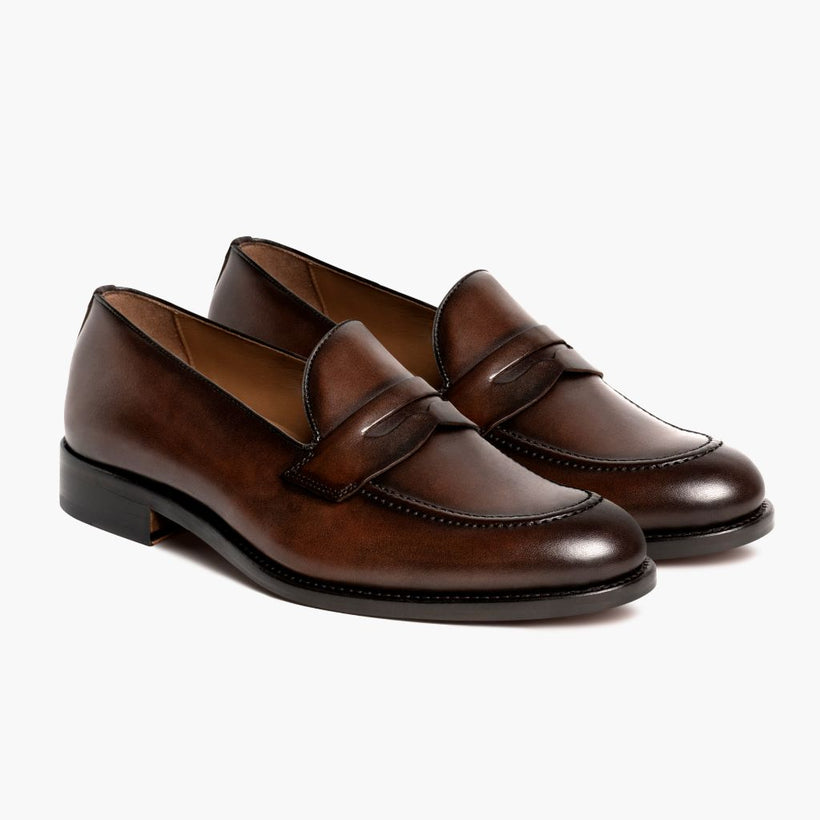 Lincoln Rich Mahogany Leather Sneakers رجالي
