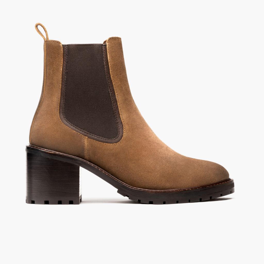 Knockout Safari أحذية بوت جلدية نسائي in Classic Full-Grain Leather - عرض جانبي | شراء أونلاين عبر المتجر الرسمي