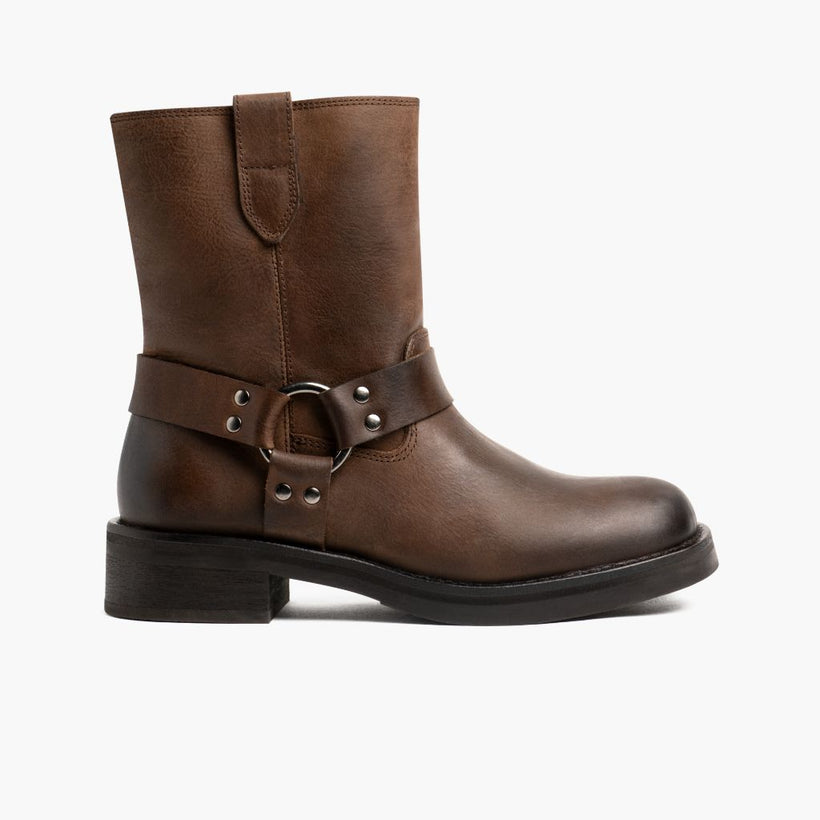 Outlaw Light Tobacco Leather Boots نسائي
