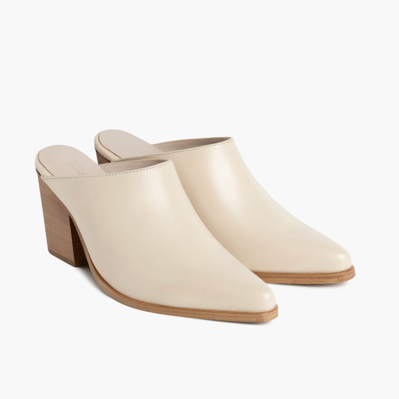 Summer Ivory Leather Boots نسائي