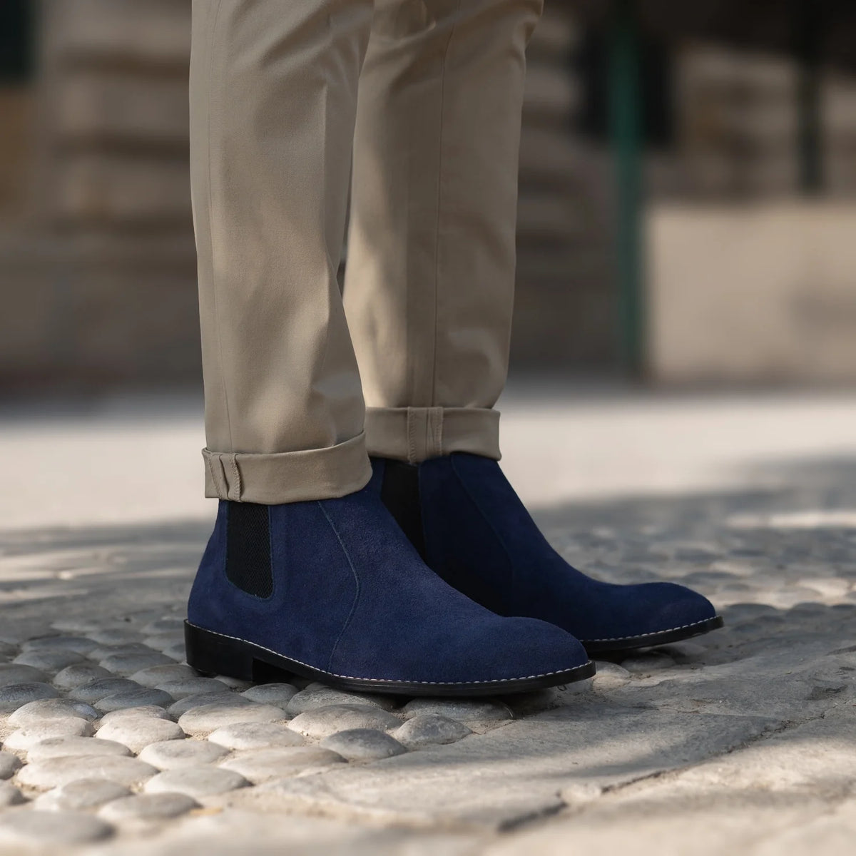 Orlaven Clarkson Chelsea Midnight أزرق Suede أحذية بوت جلدية رجالي footwear image 10