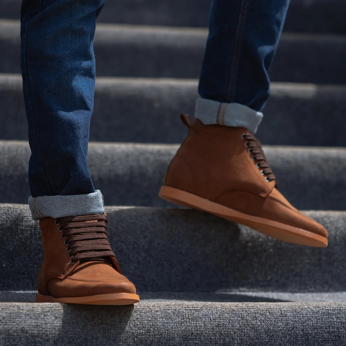 Orlaven Bearman Moc Toe Pull-up بني أحذية بوت جلدية رجالي footwear image 10