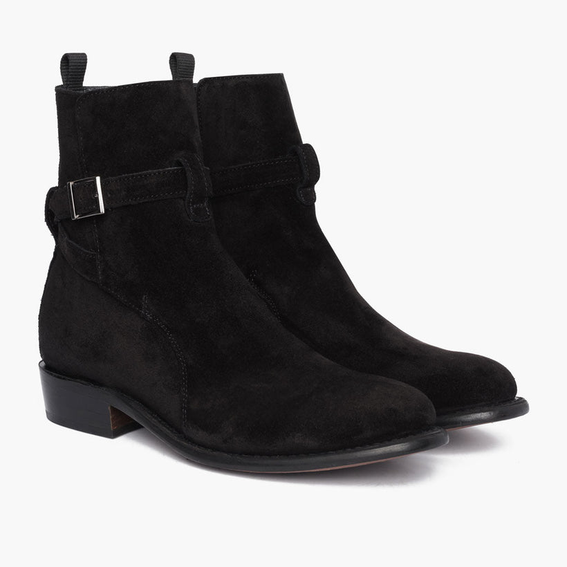 Rogue أسود Suede أحذية بوت جلدية رجالي