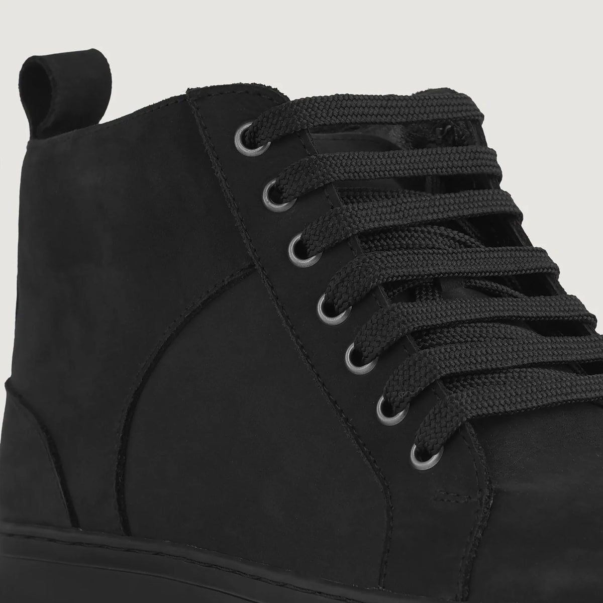Orlaven Marty High Top أسود Nubuck سنيكرز جلدي كاجوال رجالي footwear image 9