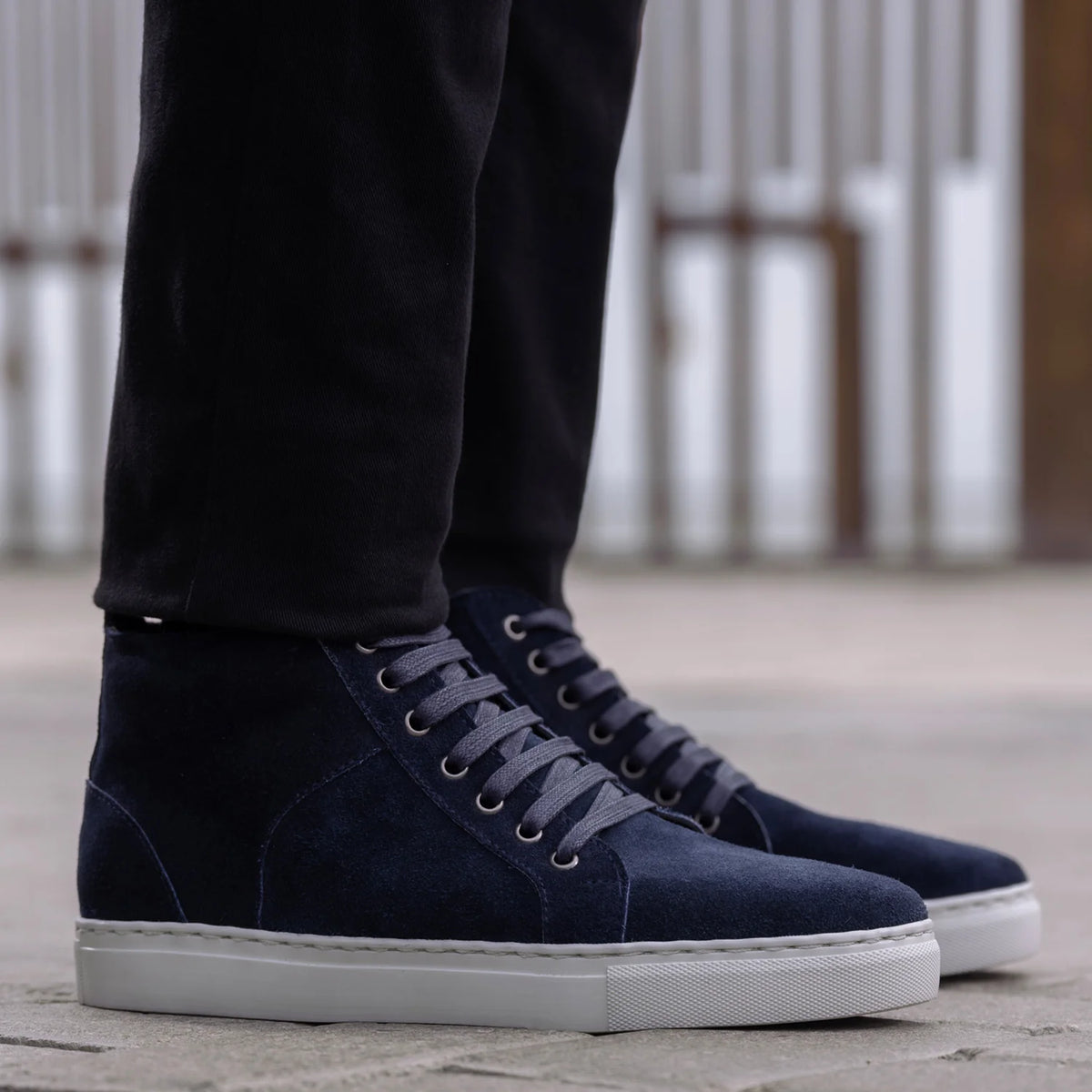 Styled On-Foot Perspective Demonstrating Ankle Fit & Silhouette on Model