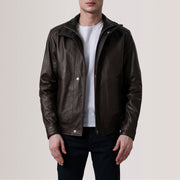 Alfred جاكيت بومبر جلد رجالي – alternate product view 6