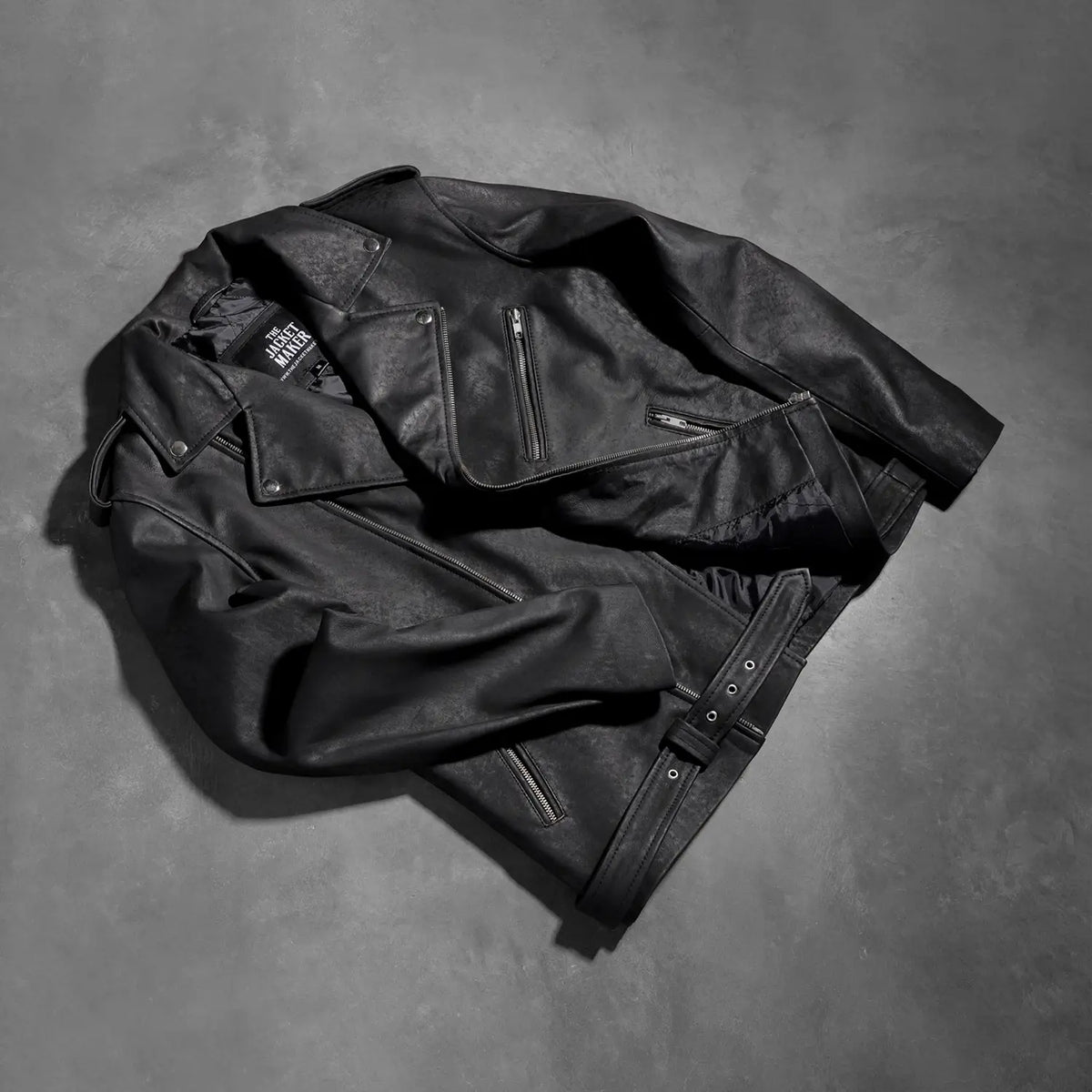 
Allaric Alley جاكيت بايكر جلد طبيعي رجالي – alternate product view 7