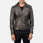 
Allaric Alley جاكيت بايكر جلد طبيعي رجالي – alternate product view 1