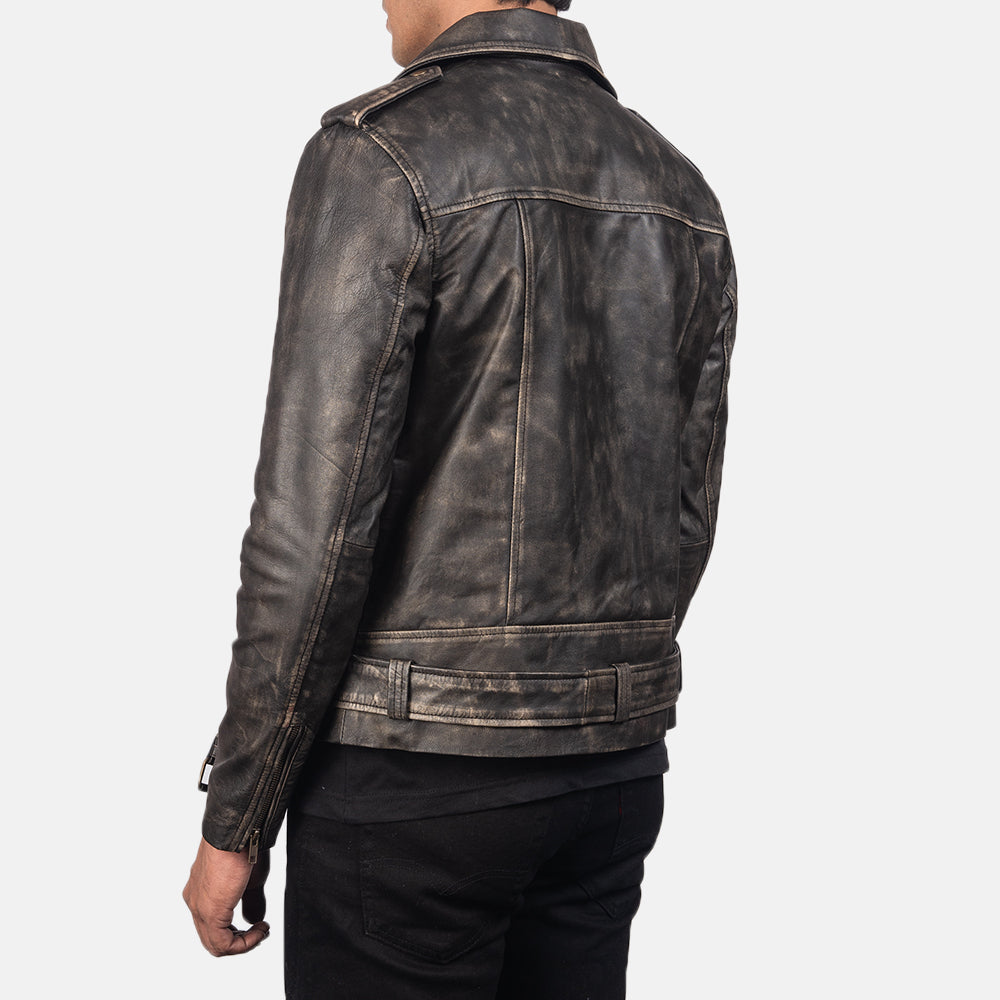 
Allaric Alley جاكيت بايكر جلد طبيعي رجالي – alternate product view 5