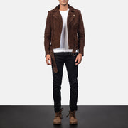 
Allaric Alley جاكيت بايكر جلد طبيعي رجالي – alternate product view 4