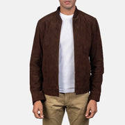 Blain بني جاكيت بومبر جلد رجالي – alternate product view 1