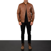 Bomia MA-1 جاكيت بومبر جلد رجالي – alternate product view 3