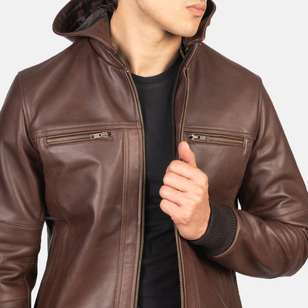 
Bouncer Biz جاكيت بومبر جلد رجالي – alternate product view 6