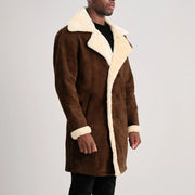 
Charles معطف جلد فاخر بني Shearling معطف جلد فاخر رجالي – alternate product view 2