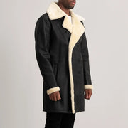 
Charles معطف جلد فاخر بني Shearling معطف جلد فاخر رجالي – alternate product view 2