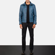 Columbus جاكيت بومبر جلد رجالي – alternate product view 3