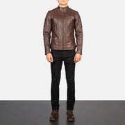 
Damian جاكيت بايكر جلد طبيعي رجالي – alternate product view 3