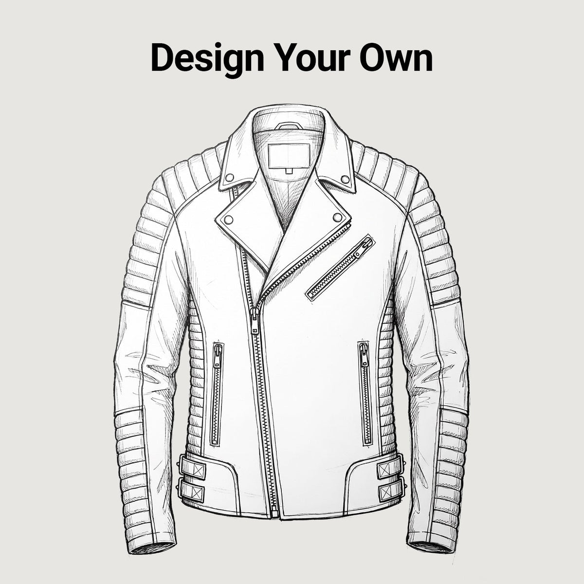 
Design Your Custom Leather Jacket | Free Shipping & Alteration in Classic Full-Grain Leather - عرض أمامي وقَصّة مفصلة أنيقة | شراء أونلاين عبر المتجر الرسمي