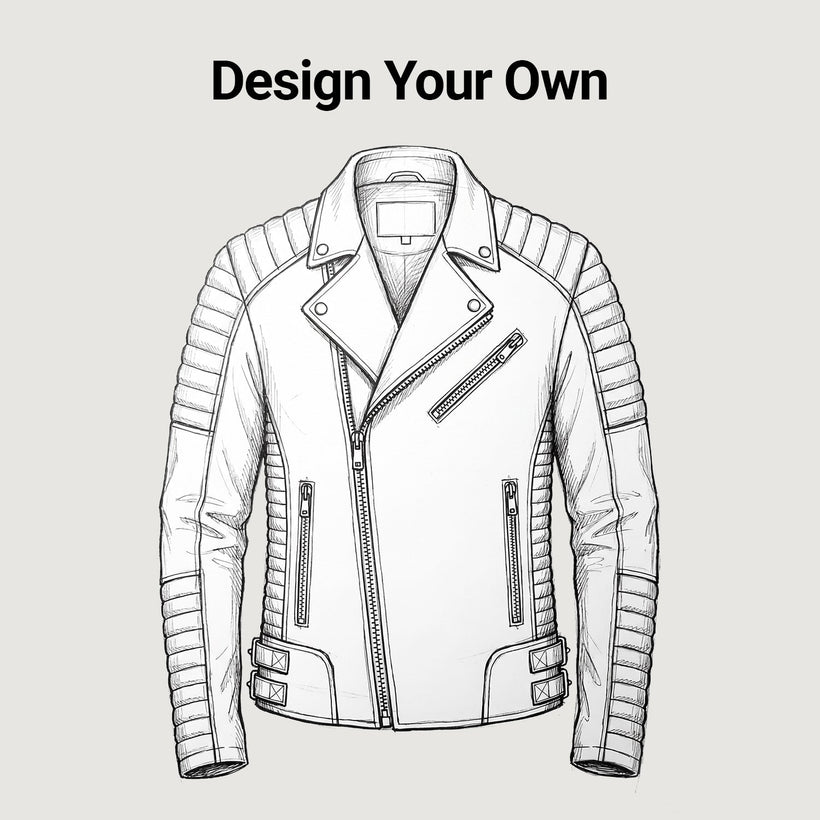 Design Your Own جاكيت جلد نسائي