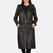 
Fixon Hooded بني معطف ترنش جلد نسائي in Brown Sheepskin Leather - عرض أمامي وقَصّة مفصلة أنيقة | شراء أونلاين عبر المتجر الرسمي