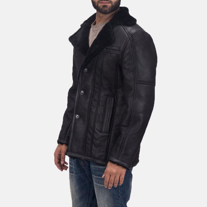 Furcliff Double Face Shearling معطف جلد رجالي