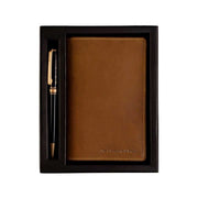 
Giftset Leather Writing Case and Pen (Passport holder) in Classic Full-Grain Leather - عرض أمامي وقَصّة مفصلة أنيقة | شراء أونلاين عبر المتجر الرسمي