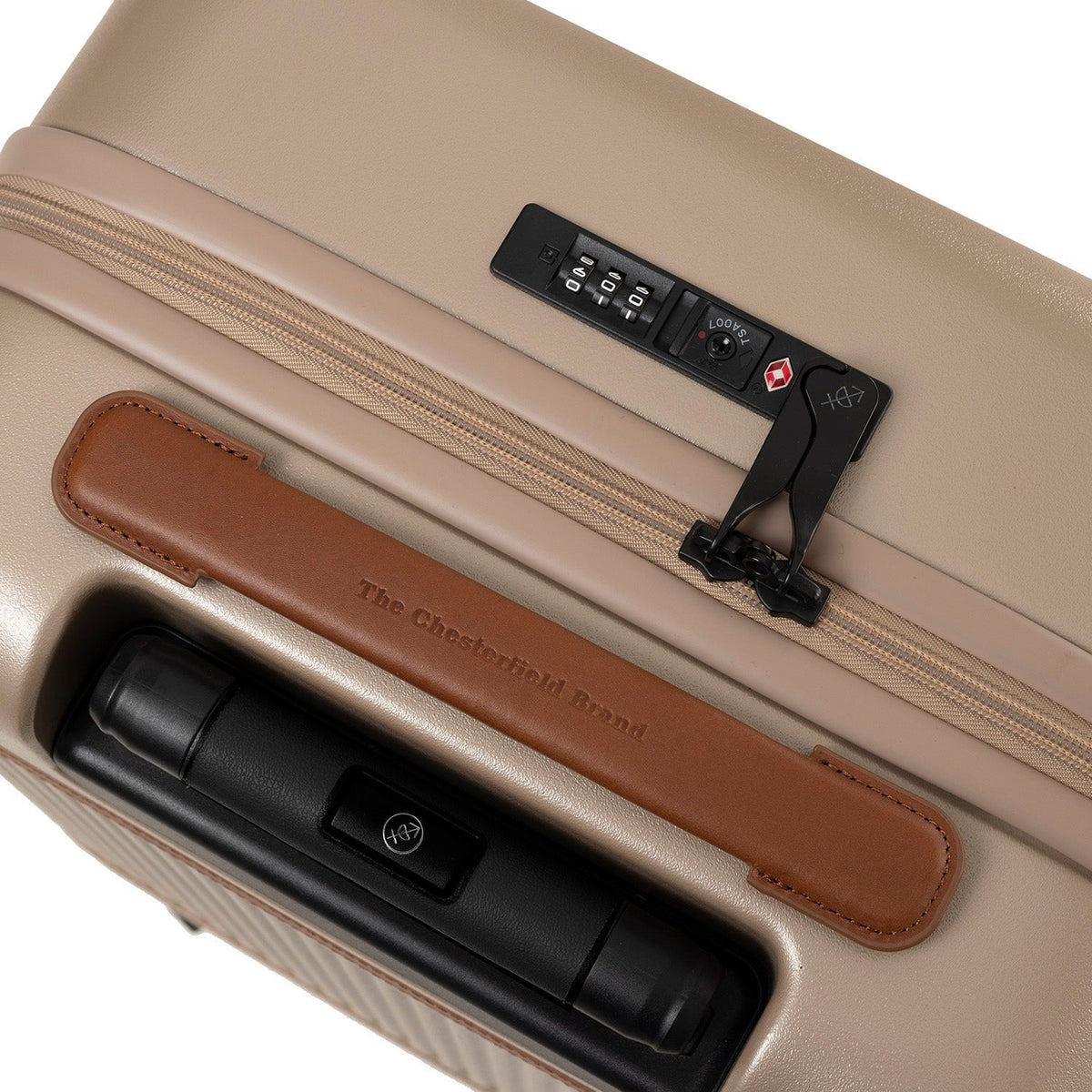 
Tailored Rib Cuffs & Hem Craftsmanship Construction Detail on Hand Luggage Suitcase Zuna نسائي نسائي