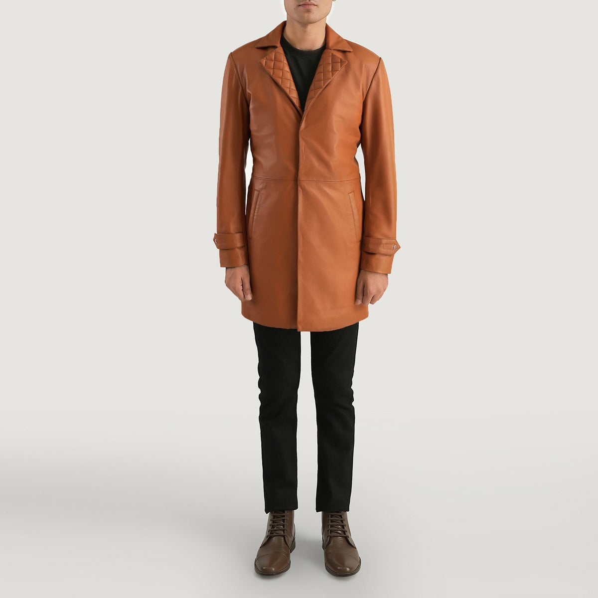 Infinity معطف جلد رجالي – alternate product view 3