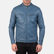 
Ionic جاكيت بايكر جلد طبيعي رجالي – alternate product view 4