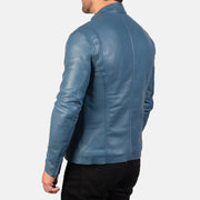 
Ionic جاكيت بايكر جلد طبيعي رجالي – alternate product view 5