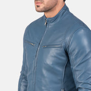
Ionic جاكيت بايكر جلد طبيعي رجالي – alternate product view 6