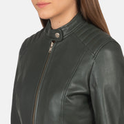 Kelsee جاكيت بايكر جلد نسائي – alternate product view 6