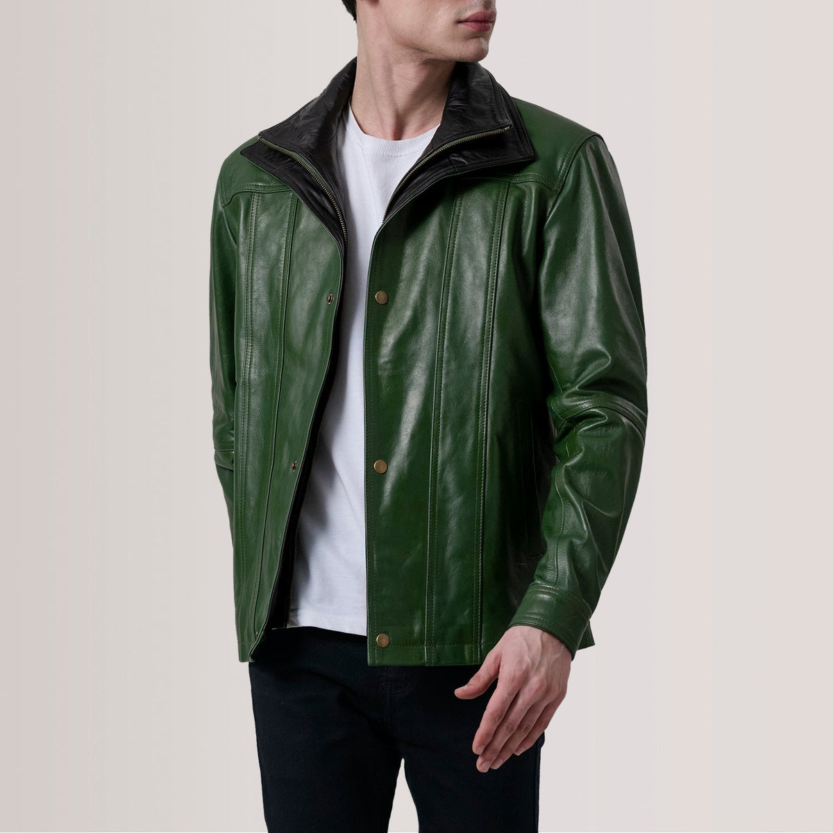Klen جاكيت جلد رجالي – alternate product view 1
