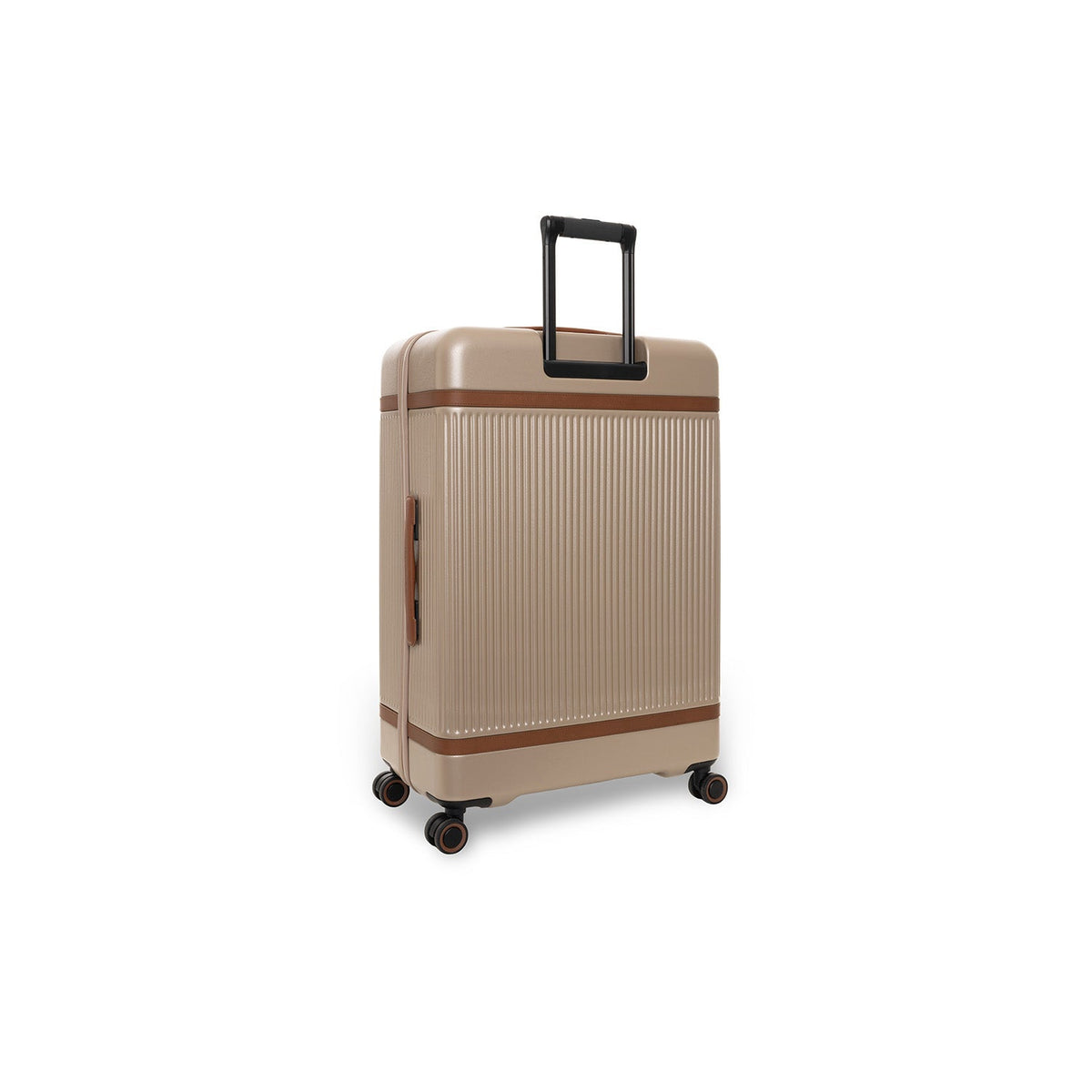 Tailored Rib Cuffs &amp; Hem Craftsmanship Construction Detail on Large Suitcase Zuna نسائي