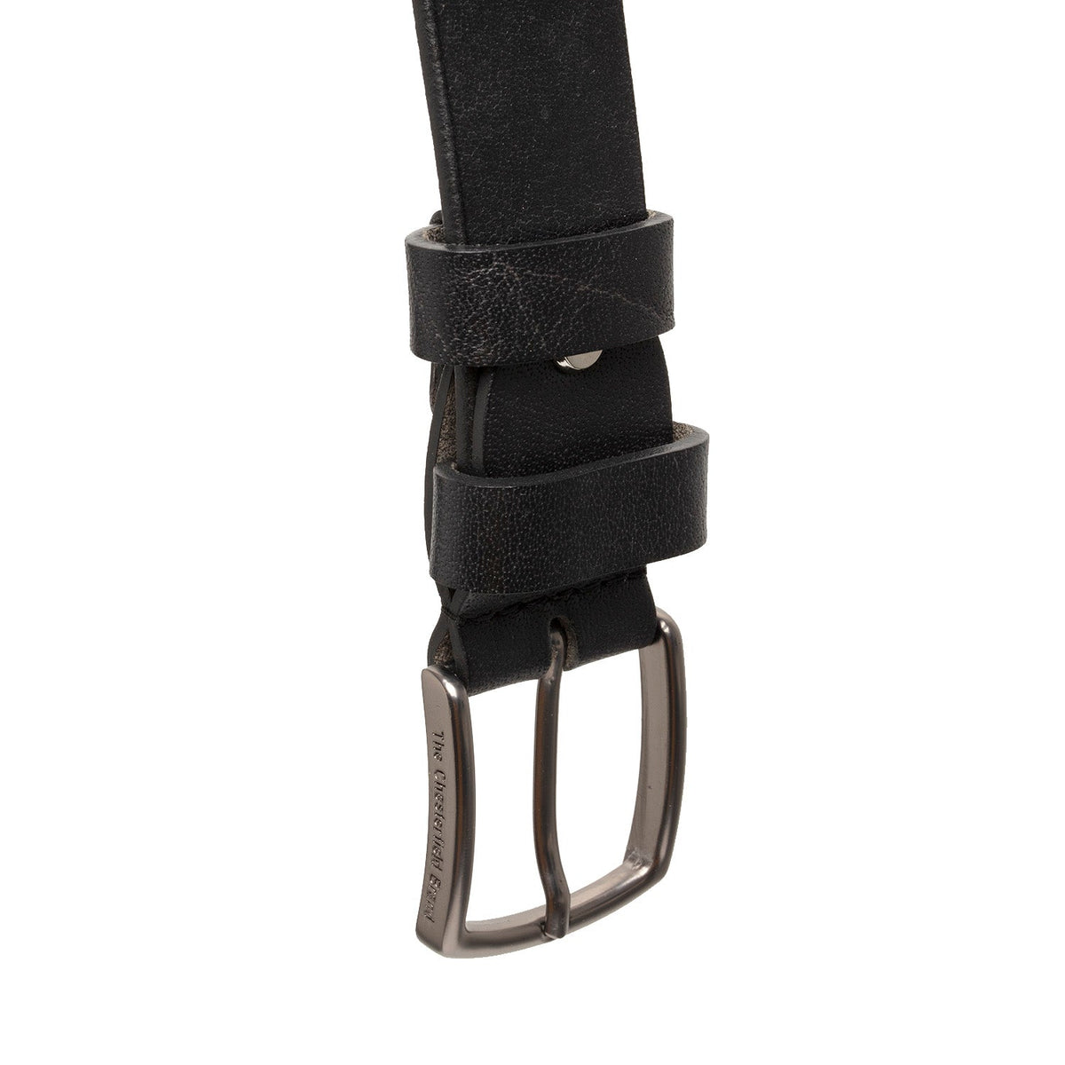 Morrison Full-Grain Leather Belt رجالي - Structured Side Profile Showing Gusset Depth &amp; Expansion Capacity