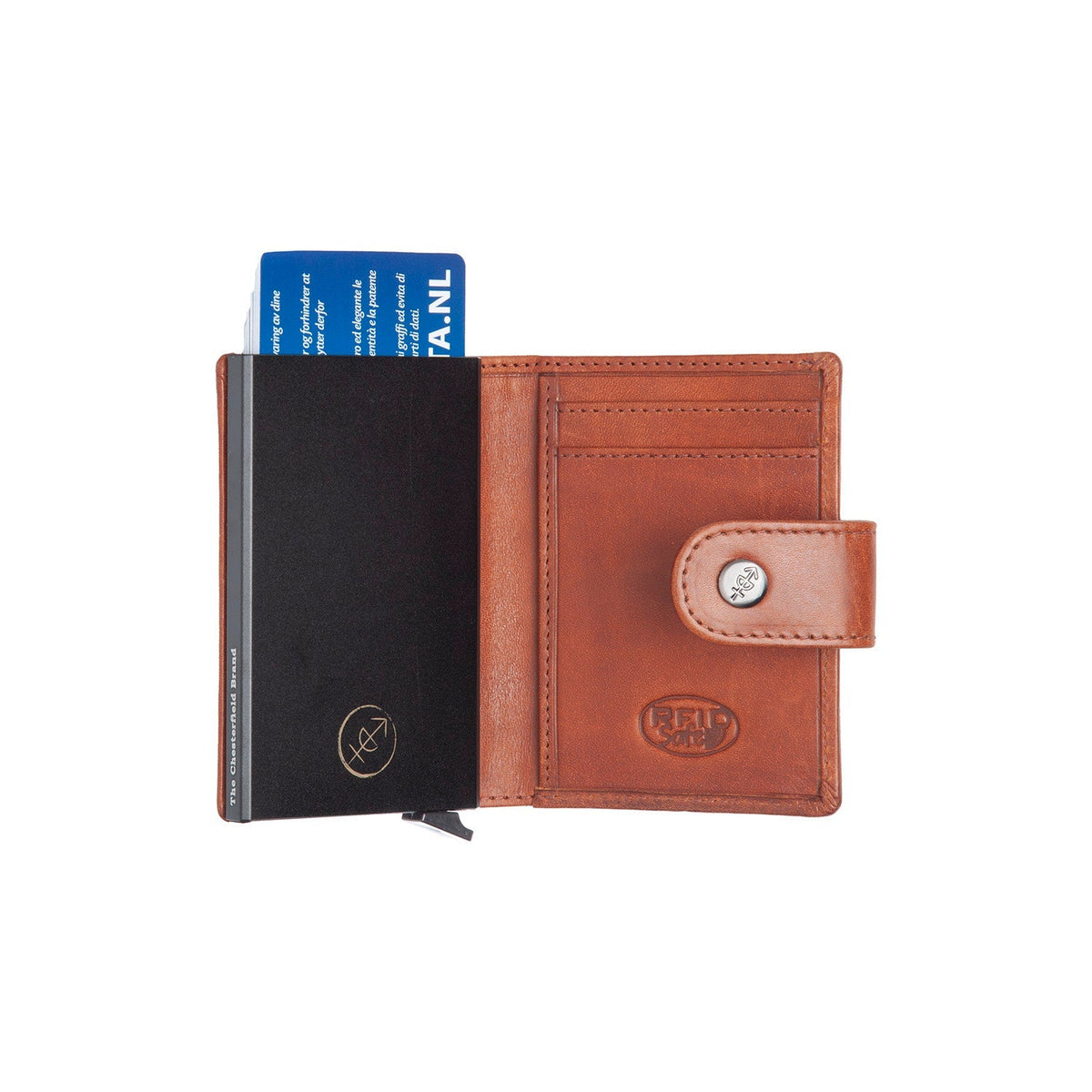 Barrea Full-Grain Leather Card Holder نسائي – alternate product view 3